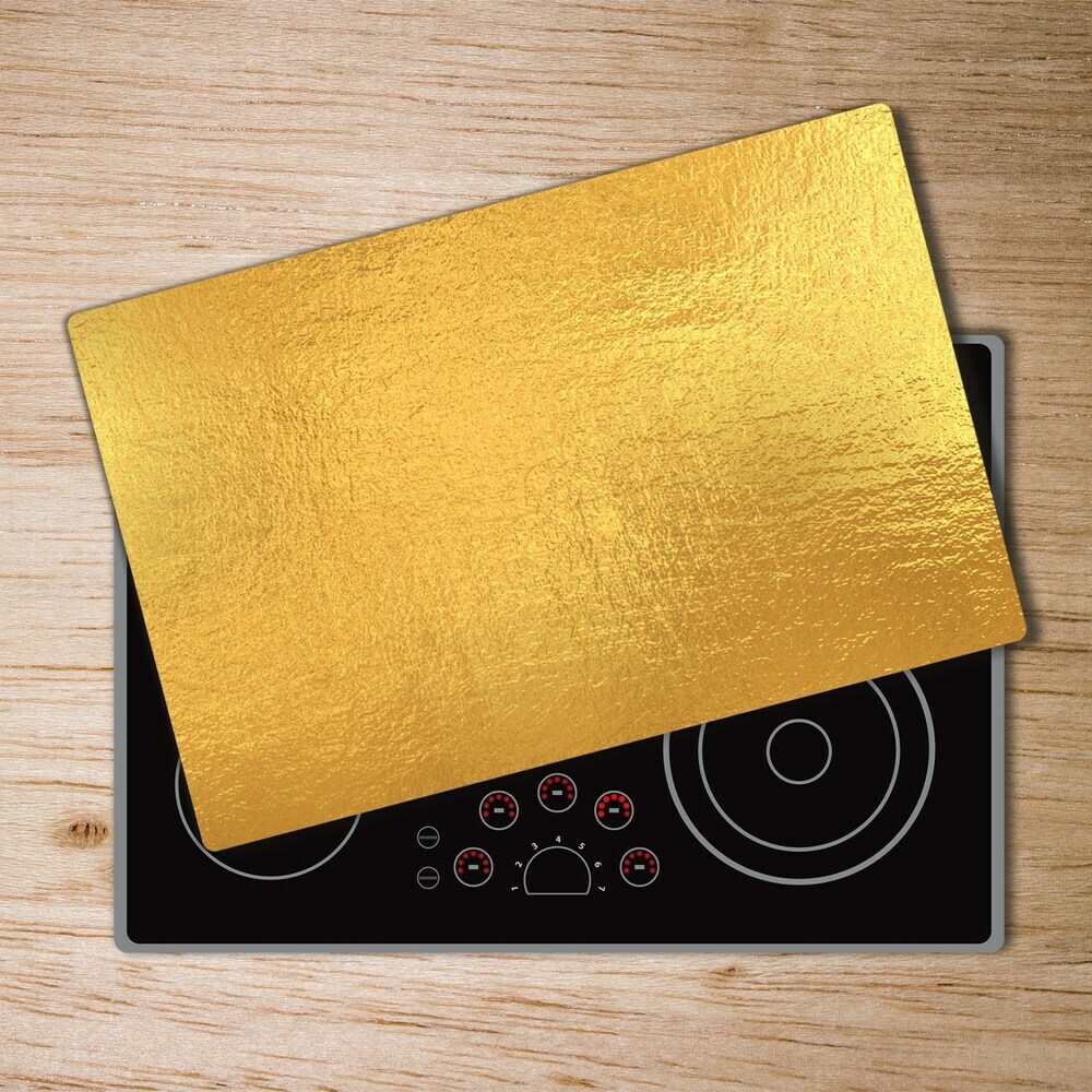 Chopping board Golden foil background