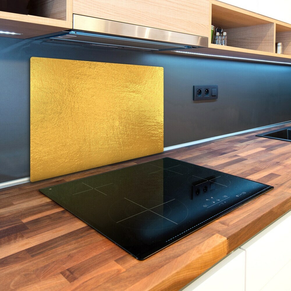 Chopping board Golden foil background