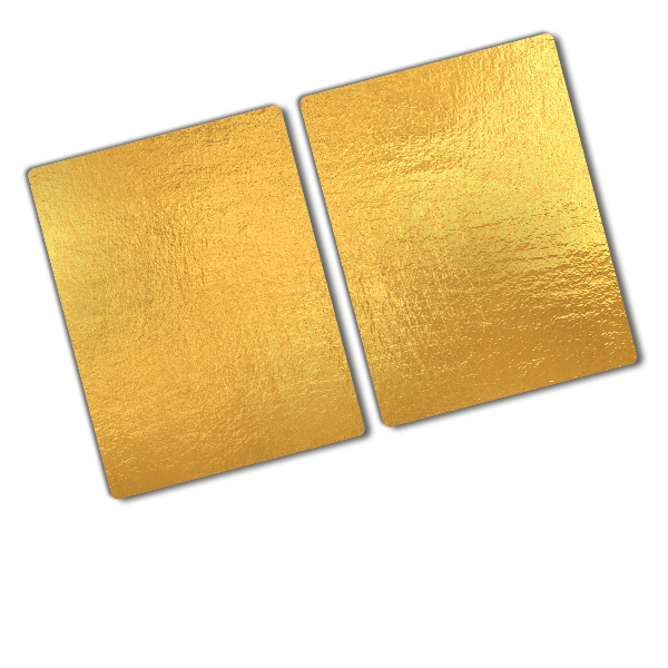 Chopping board Golden foil background