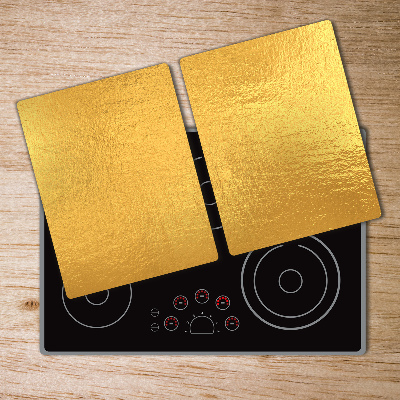 Chopping board Golden foil background