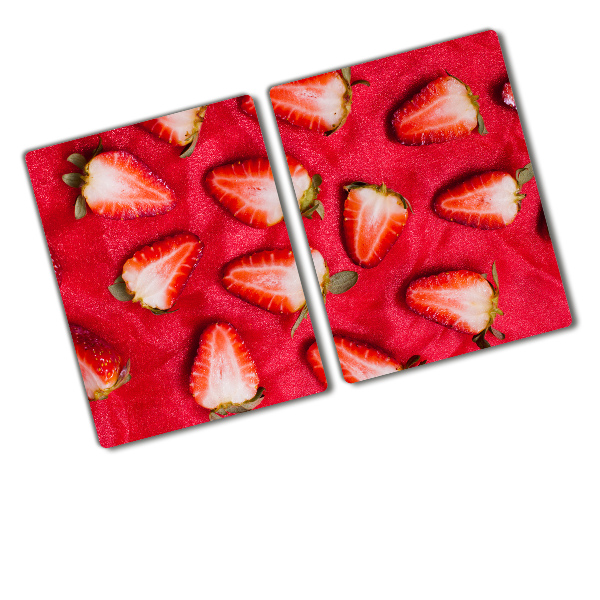 Cutting board Chopped strawberries