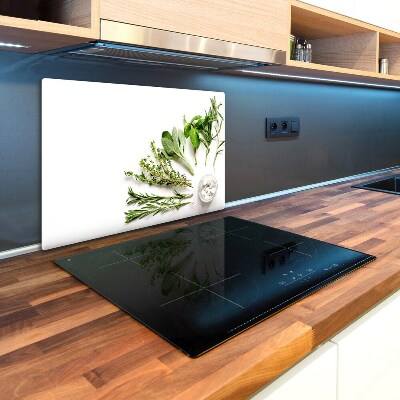 Chopping board glass Herbs