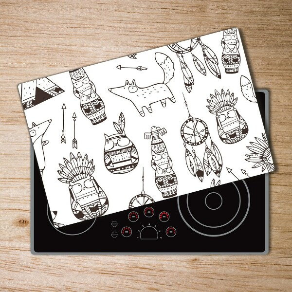 Cutting board Indian owls