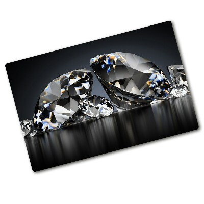 Chopping board glass Diamonds