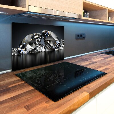 Chopping board glass Diamonds