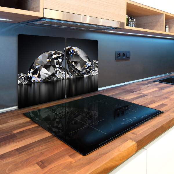 Chopping board glass Diamonds