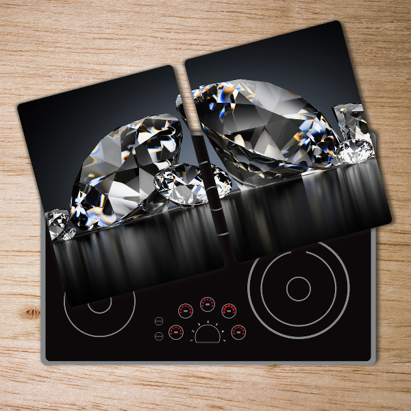 Chopping board glass Diamonds