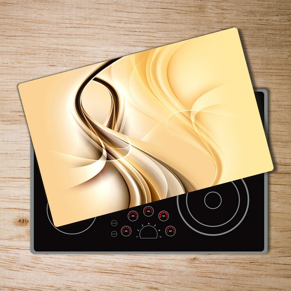 Chopping board glass Wave abstraction