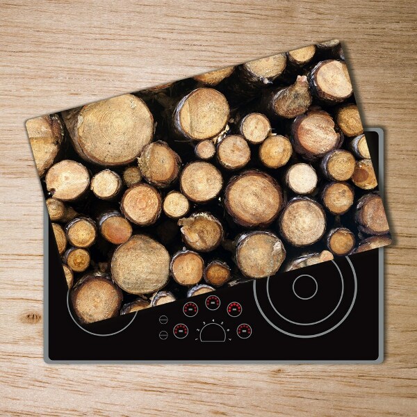 Glass chopping board Logs