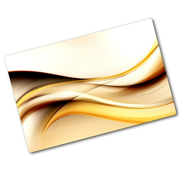 Chopping board glass Abstract waves