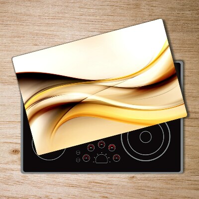 Chopping board glass Abstract waves