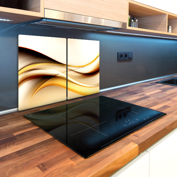 Chopping board glass Abstract waves