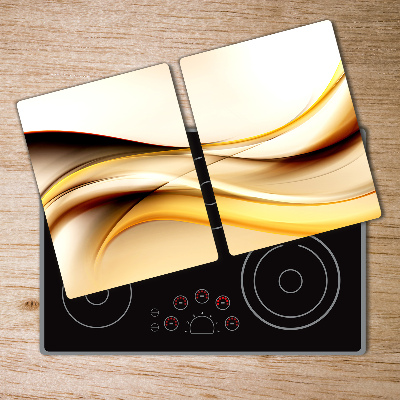 Chopping board glass Abstract waves