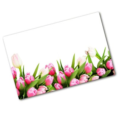 Chopping board Pink tulips