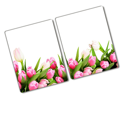 Chopping board Pink tulips