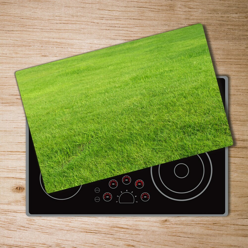 Chopping board green grass