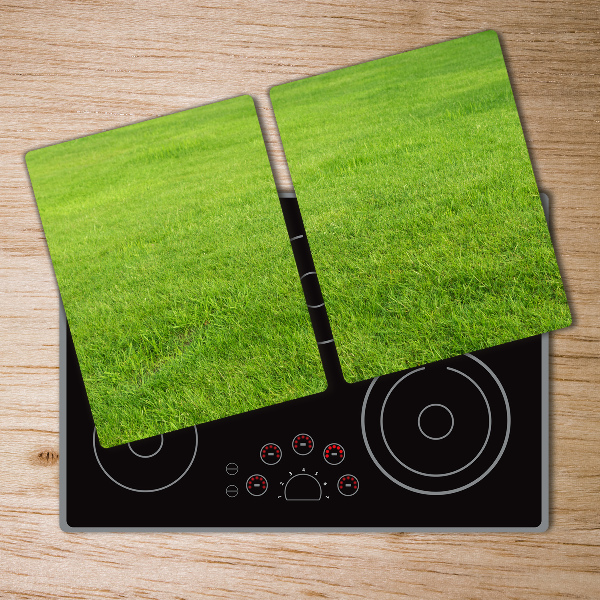 Chopping board green grass