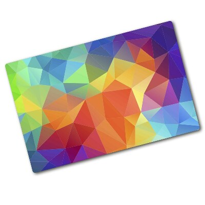 Chopping board glass Geometric background