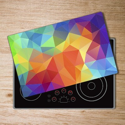 Chopping board glass Geometric background