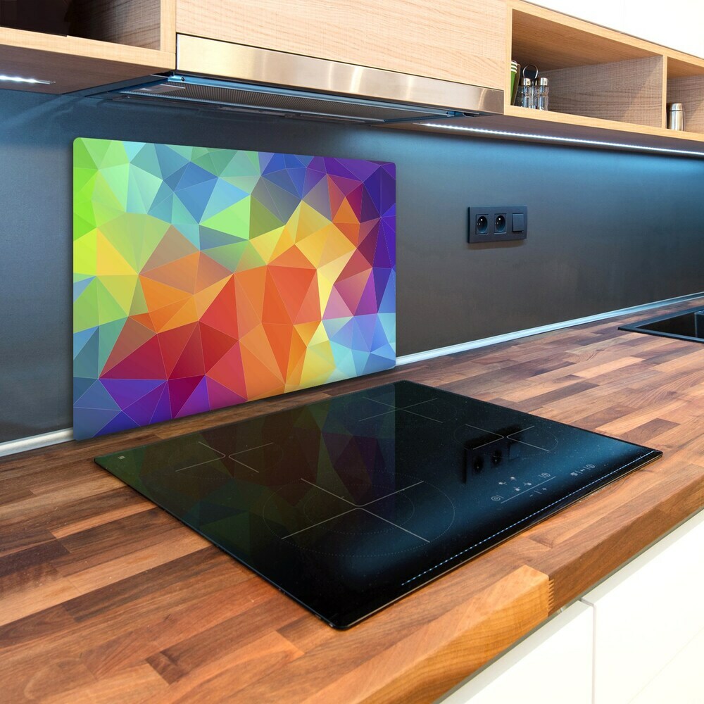 Chopping board glass Geometric background