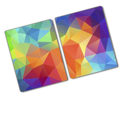 Chopping board glass Geometric background