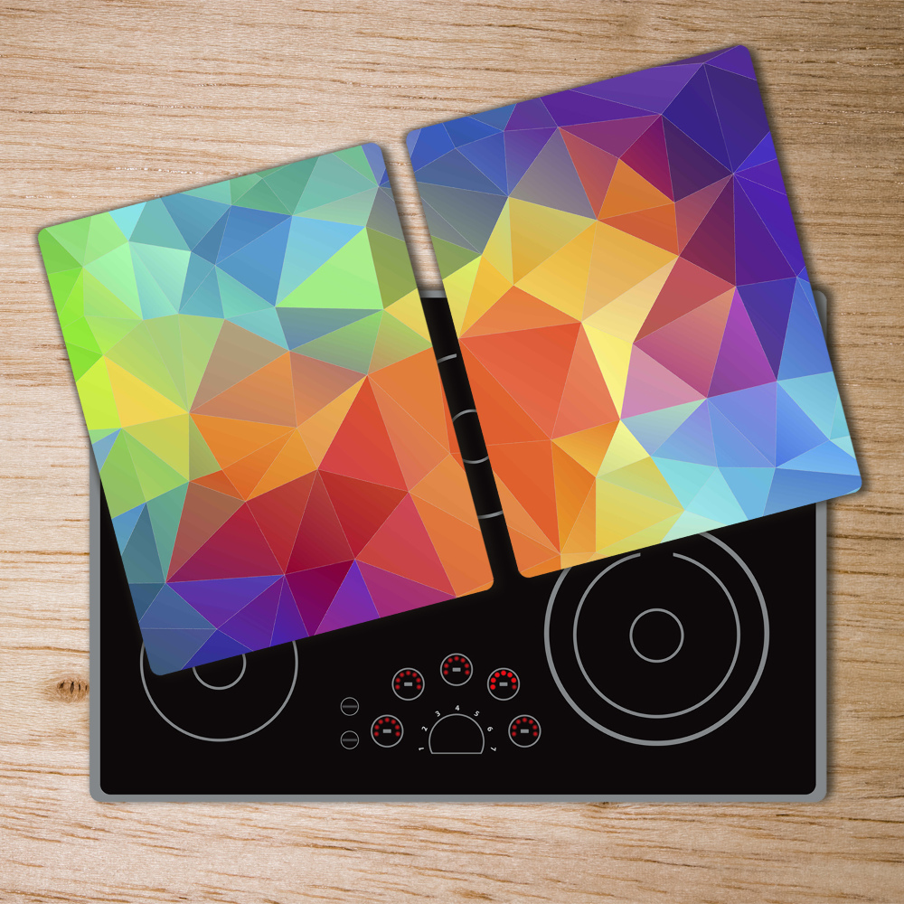 Chopping board glass Geometric background