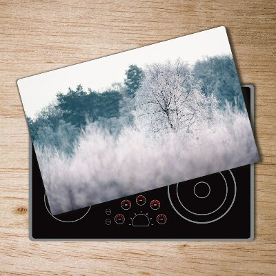 Chopping board Winter trees