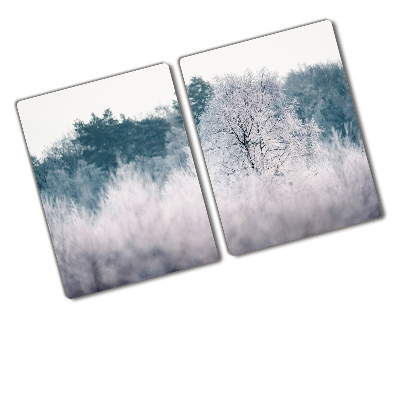 Chopping board Winter trees