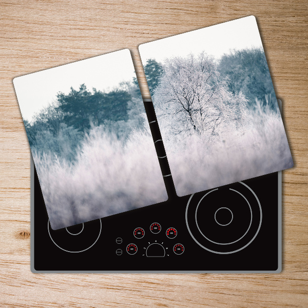 Chopping board Winter trees