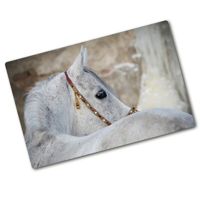 Cutting board White Arabian horse