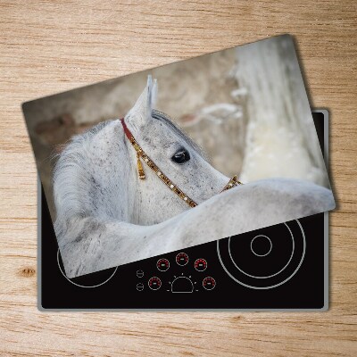 Cutting board White Arabian horse