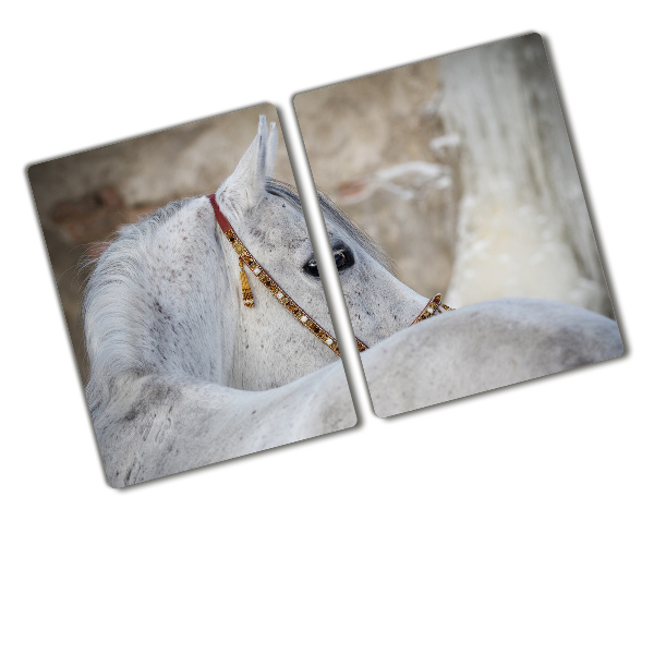 Cutting board White Arabian horse