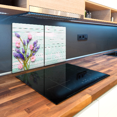 Cutting board Lavender on wood