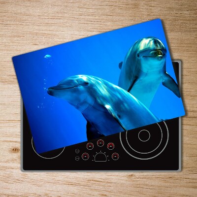 Chopping board Two dolphins