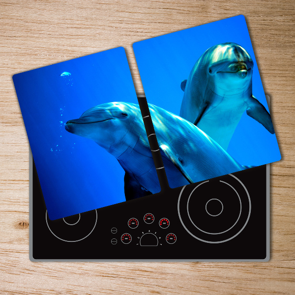 Chopping board Two dolphins