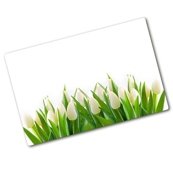 Chopping board White tulips