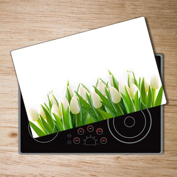 Chopping board White tulips