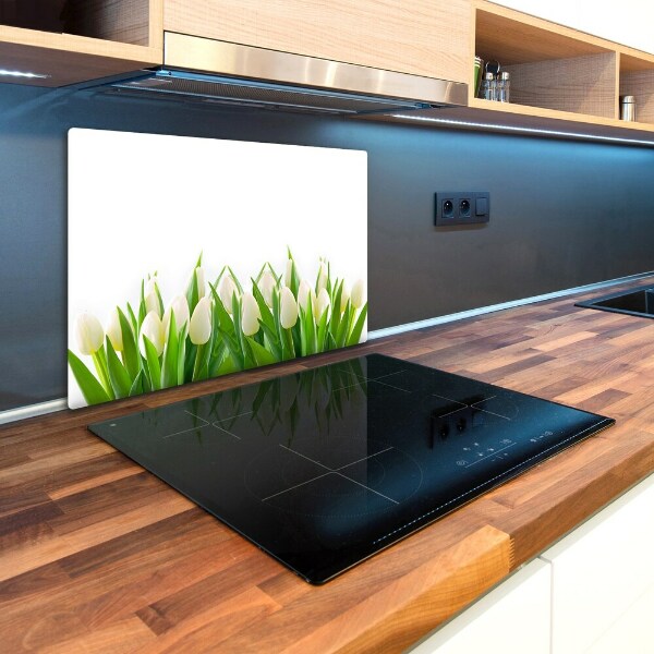 Chopping board White tulips