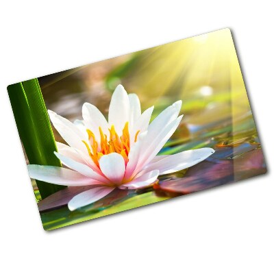 Chopping board water lily