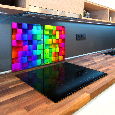 Chopping board glass Colorful boxes