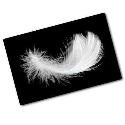 Chopping board glass Feather