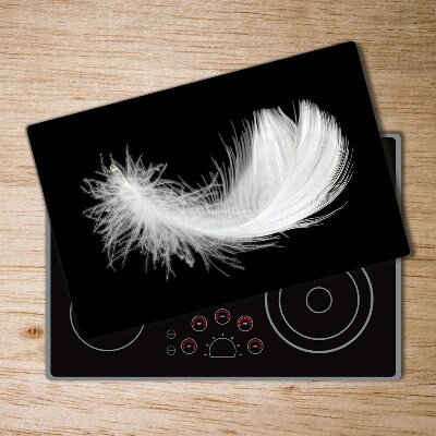 Chopping board glass Feather