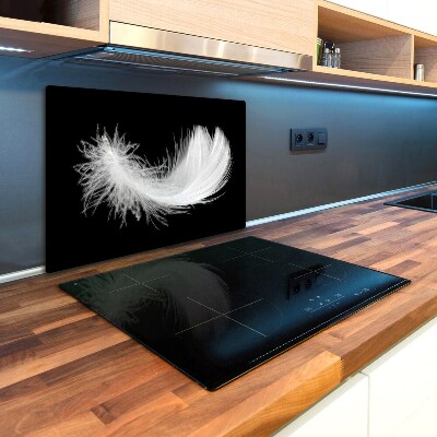 Chopping board glass Feather