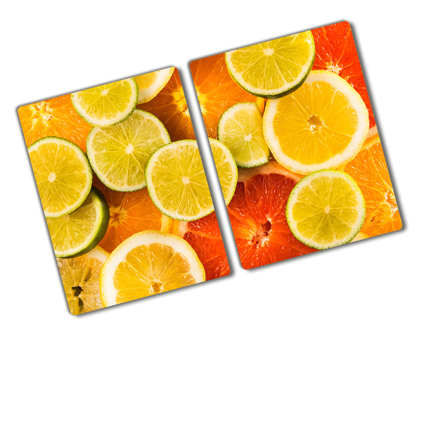 Chopping board glass Citrus fruits