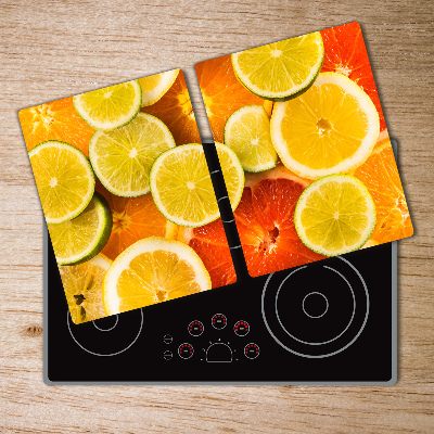 Chopping board glass Citrus fruits