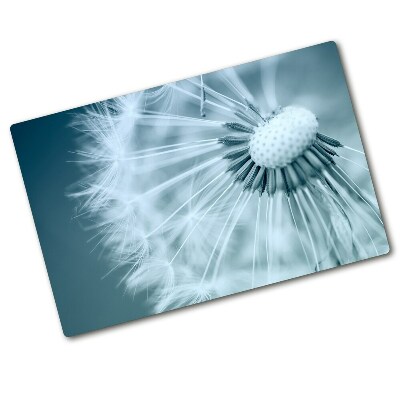 Chopping board glass Dandelion