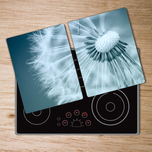 Chopping board glass Dandelion