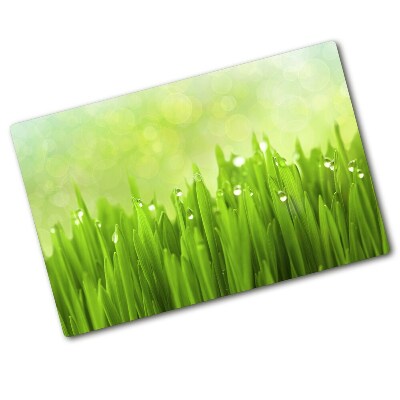 Chopping board glass Grass