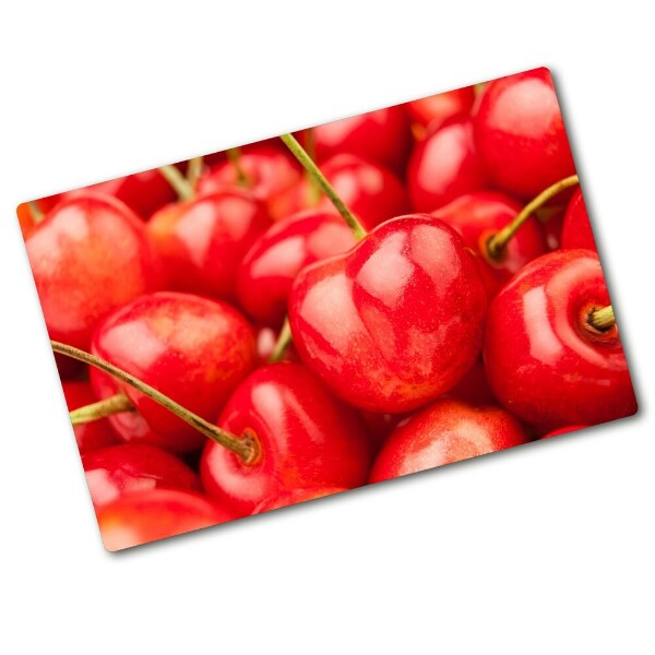 Chopping board glass Cherry