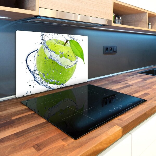 Chopping board glass Green apple